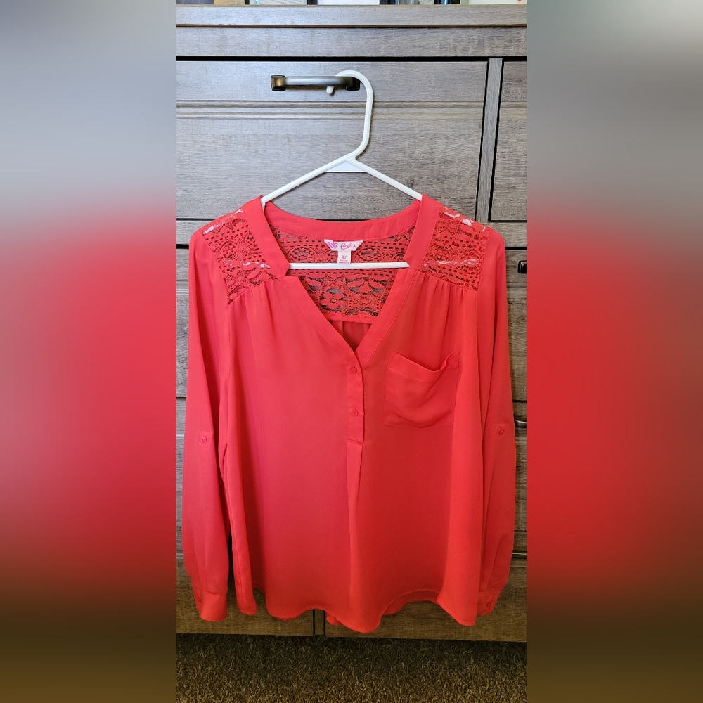 Candies red blouse
